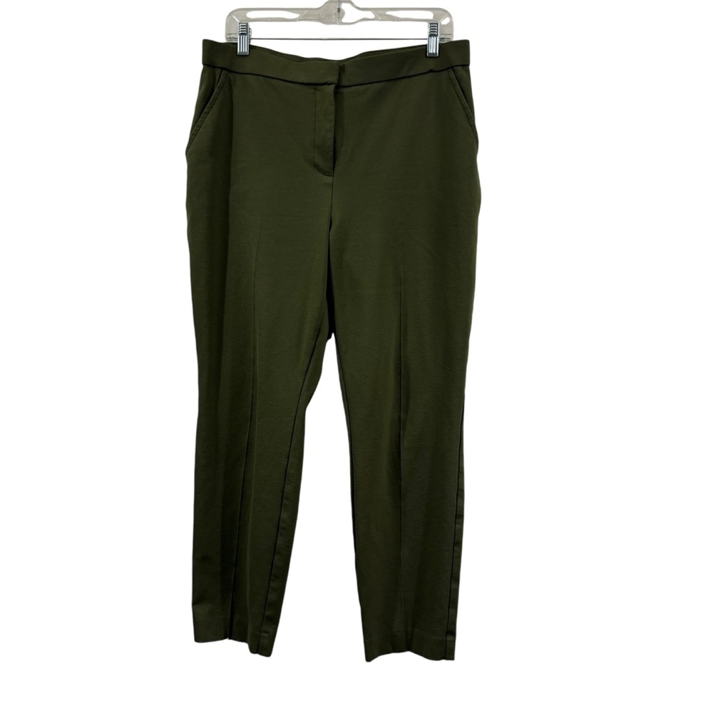 Banana republic work pants slim fit trousers olive green size 12